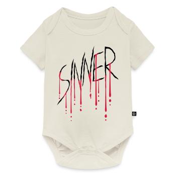 Sinner wound scratch - Baby Premium short-sleeve bodysuit - off white - Front