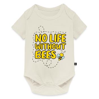 No Life Without Bees - Save the Bees - Baby Premium short-sleeve bodysuit - off white - Front
