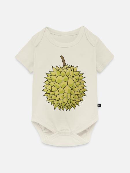 Durian - Maharlika - Baby Premium Kurzarmbody - Naturweiß