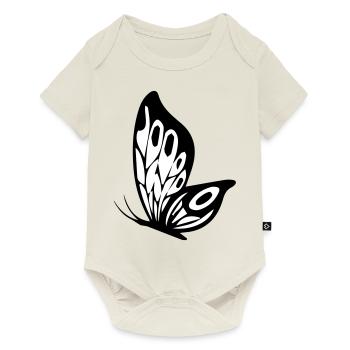 schmetterling - Baby Premium Kurzarmbody - Naturweiß - Vorne
