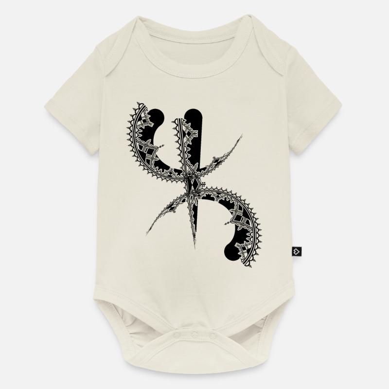 Z Imazighen artwork - Body à manches courtes Premium Bébé - blanc cassé