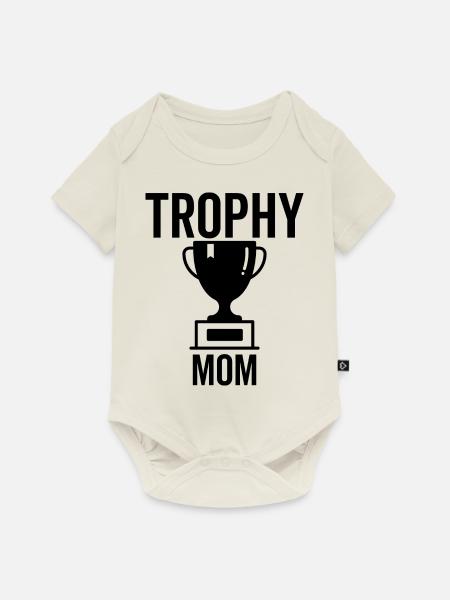 Trophäe Mama - Baby Premium Kurzarmbody - Naturweiß