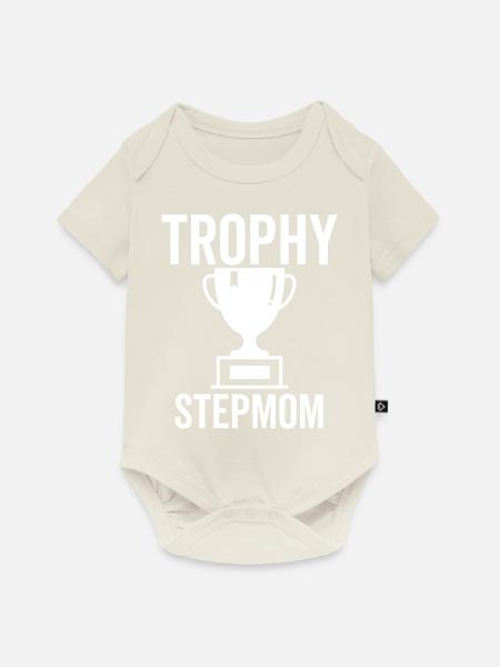 Trophäe Stiefmutter - Baby Premium Kurzarmbody - Naturweiß