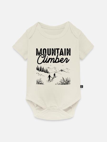 Mountain Climber - Baby Premium Kurzarmbody - Naturweiß