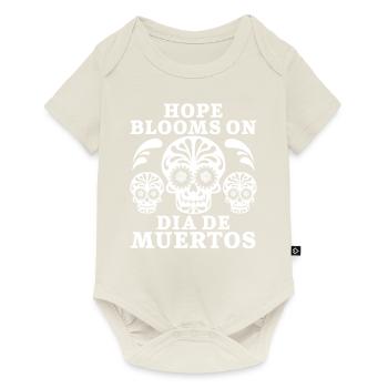 L’espoir s’épanouit sur Dia de Muertos - Body à manches courtes Premium Bébé - blanc cassé - Devant