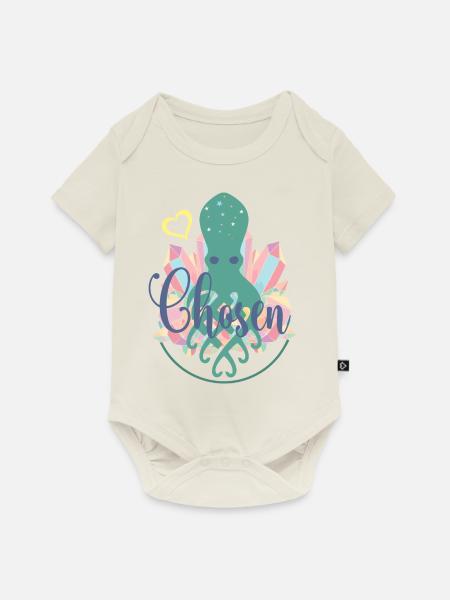 Kristallquallen-Herz - Baby Premium Kurzarmbody - Naturweiß