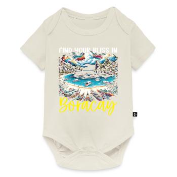 Boracay Philippinen Sommerurlaub Boaracay Beach - Baby Premium Kurzarmbody - Naturweiß - Vorne