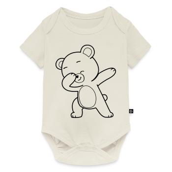 Dabbing Bear - Body à manches courtes Premium Bébé - blanc cassé - Devant