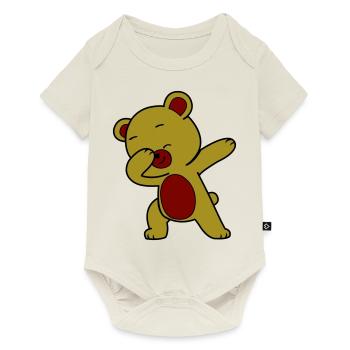 Dabbing Bear - Body à manches courtes Premium Bébé - blanc cassé - Devant
