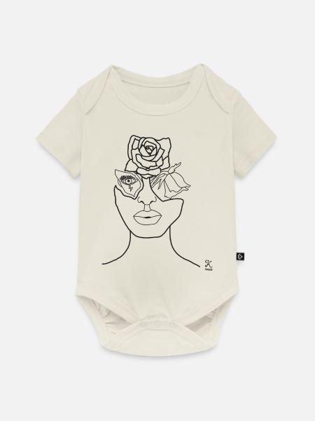Renaissance K - Baby Premium Kurzarmbody - Naturweiß