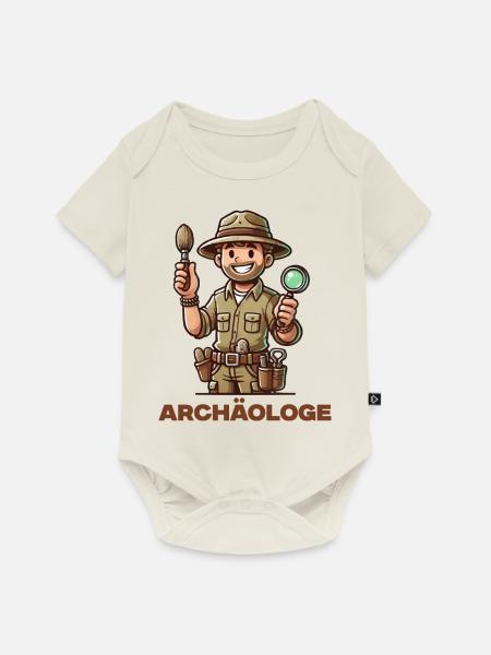 Archäologe - Baby Premium Kurzarmbody - Naturweiß