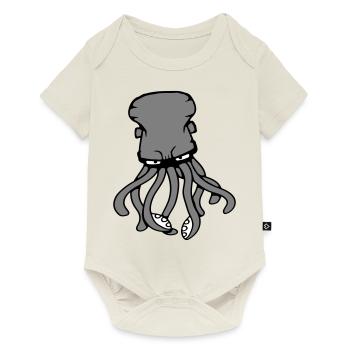 Octopus, Octopus, Octopus, Cephalopod, Giant Squid - Baby Premium short-sleeve bodysuit - off white - Front