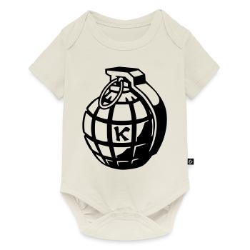 Granate - Body à manches courtes Premium Bébé - blanc cassé - Devant