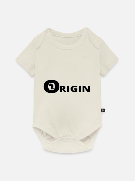 HERKUNFT AFRIKA - Baby Premium Kurzarmbody - Naturweiß