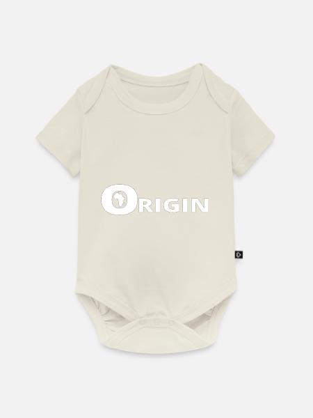 HERKUNFT AFRIKA - Baby Premium Kurzarmbody - Naturweiß