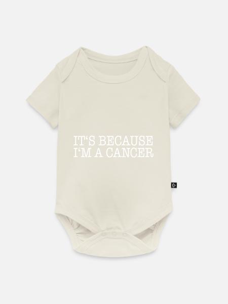 Sternzeichen Krebs - Baby Premium Kurzarmbody - Naturweiß