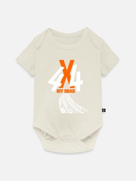 4x4 Offroad - Baby Premium Kurzarmbody - Naturweiß