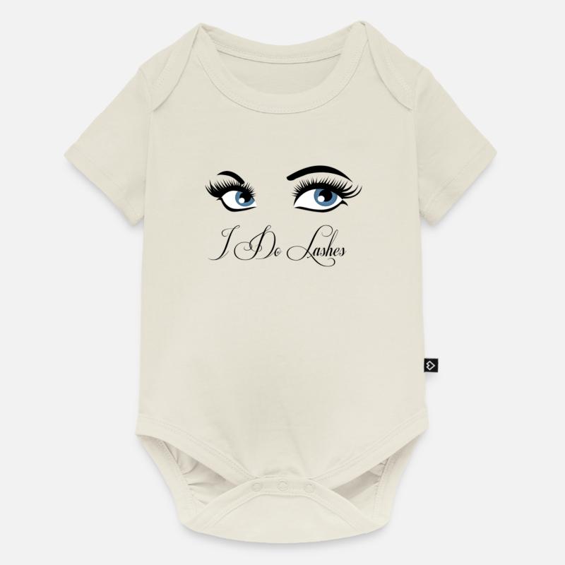 je fais des cils - Body à manches courtes Premium Bébé - blanc cassé