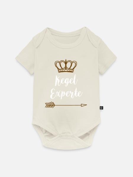 Kegel Kegeln T-Shirt - Baby Premium Kurzarmbody - Naturweiß