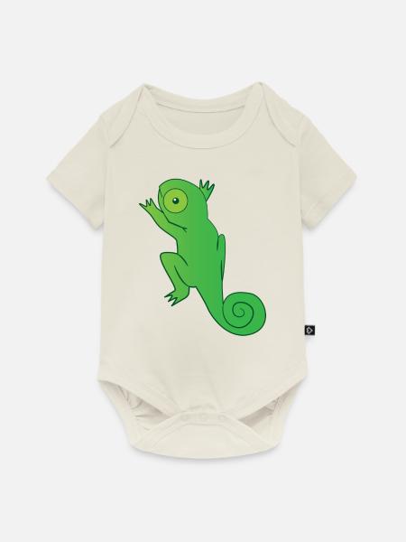 Reptil - Chamäleon - Chamäleons - Geschenk - Baby Premium Kurzarmbody - Naturweiß