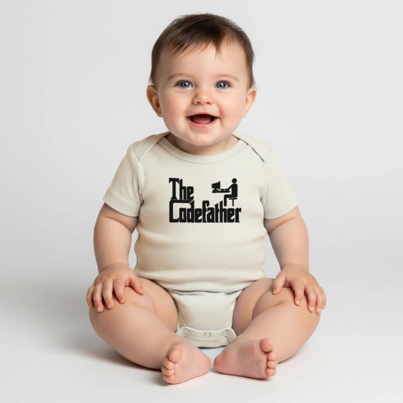 The Codefather Programmierer PC Coding Geschenk Baby Premium Kurzarmbody