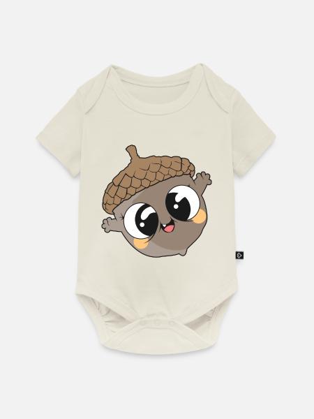 Nut - Baby Premium Kurzarmbody - Naturweiß