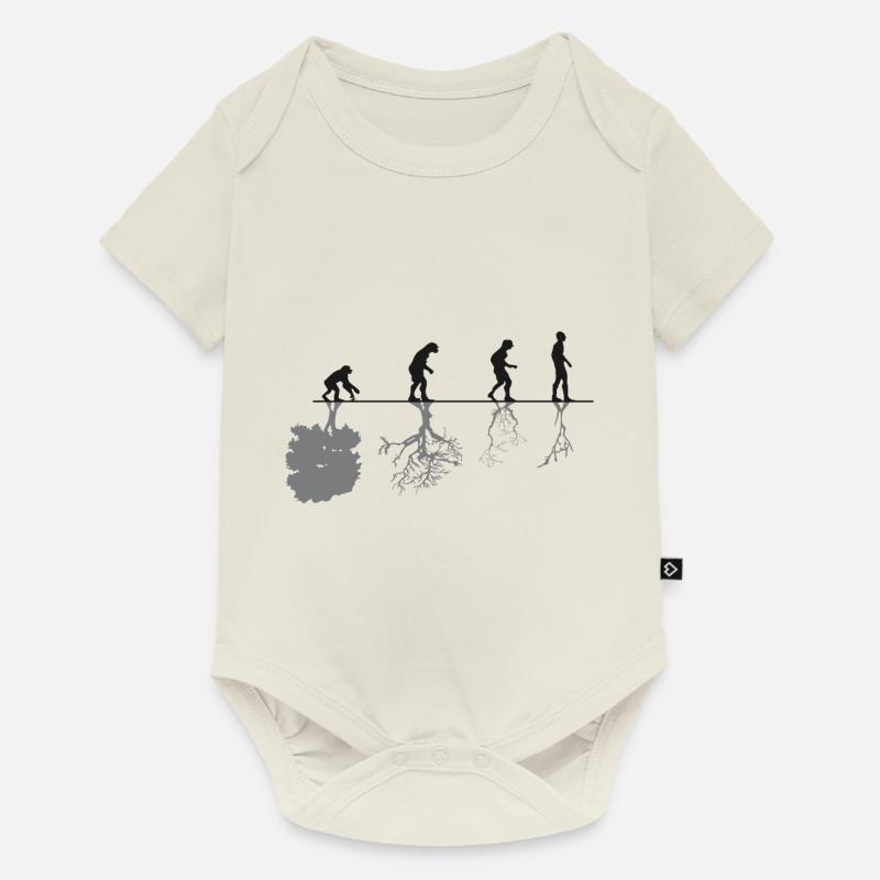 Evolution Black - Body à manches courtes Premium Bébé - blanc cassé