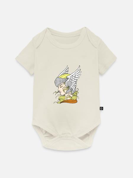 Wallküre - Baby Premium Kurzarmbody - Naturweiß