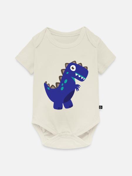 Dinosaurier T-Rex - Baby Premium Kurzarmbody - Naturweiß