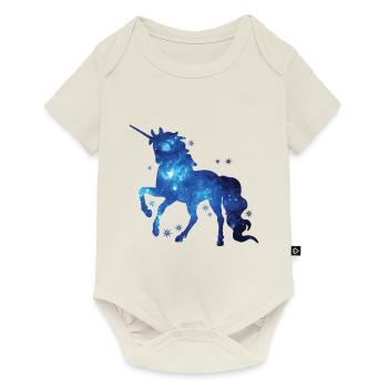 Einhorn Einhorn Einhorn Geschenk Geschenkidee - Baby Premium Kurzarmbody - Naturweiß - Vorne