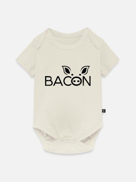 Bacon - Baby Premium Kurzarmbody - Naturweiß