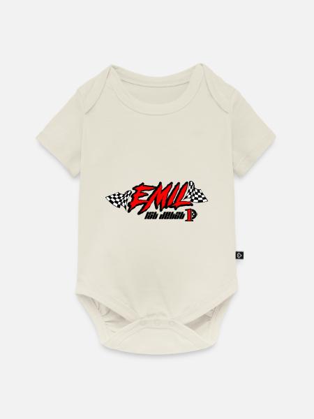 Emil - Baby Premium Kurzarmbody - Naturweiß