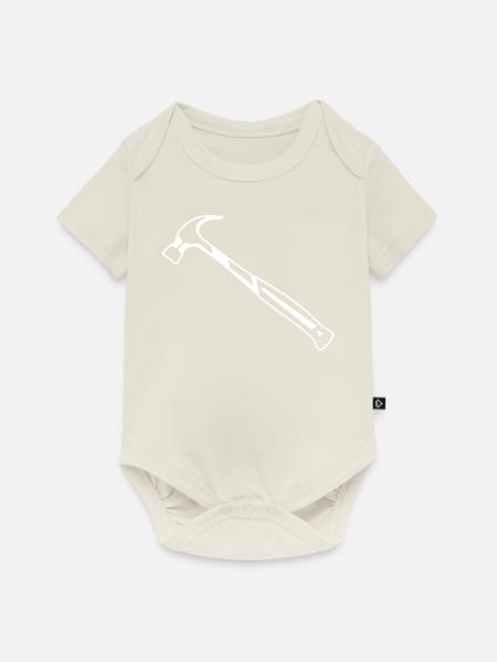 Hammer - Baby Premium Kurzarmbody - Naturweiß