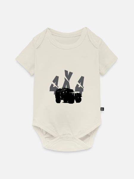 4x4 - Baby Premium Kurzarmbody - Naturweiß