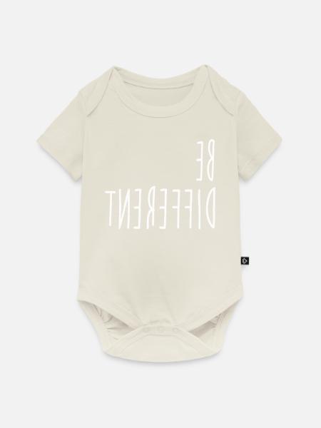 BE DIFFERENT SHIRT - Baby Premium Kurzarmbody - Naturweiß