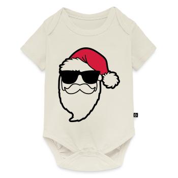 santa_claus_hohoho_4a - Baby Premium Kurzarmbody - Naturweiß - Vorne