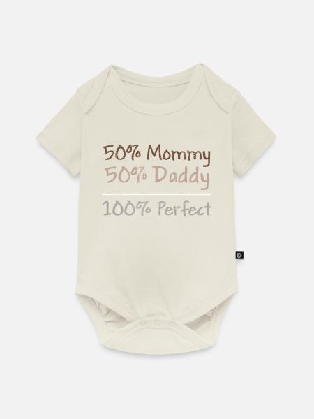 Geburt Geschenk - Baby Premium Kurzarmbody - Naturweiß