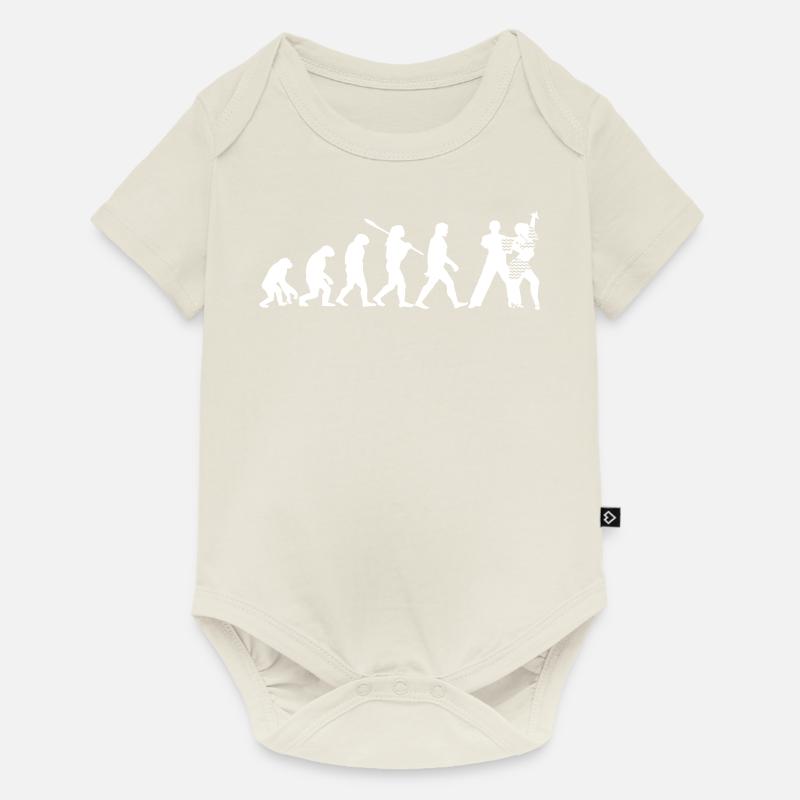 Danser - Body à manches courtes Premium Bébé - blanc cassé