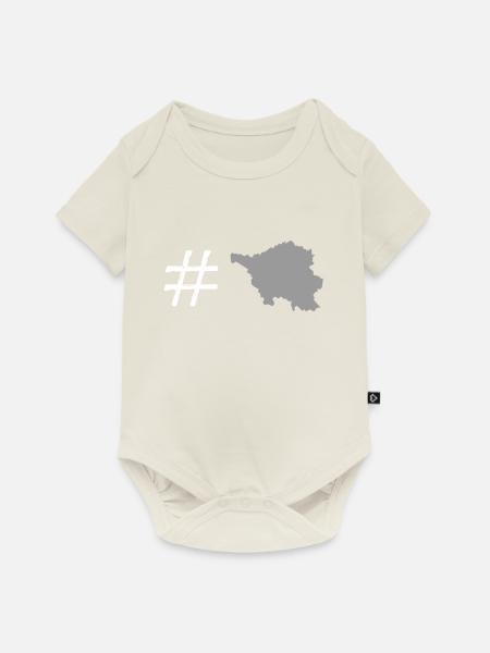 saarland - Baby Premium Kurzarmbody - Naturweiß