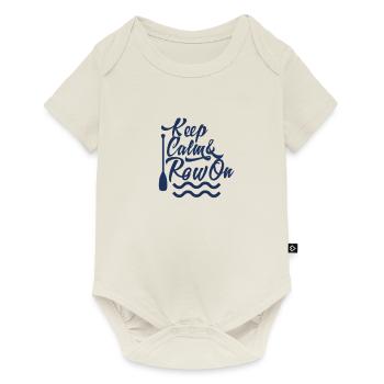 Rowing Rowing Rowing Rowing Rowing Rowing Boat - Baby Premium short-sleeve bodysuit - off white - Front