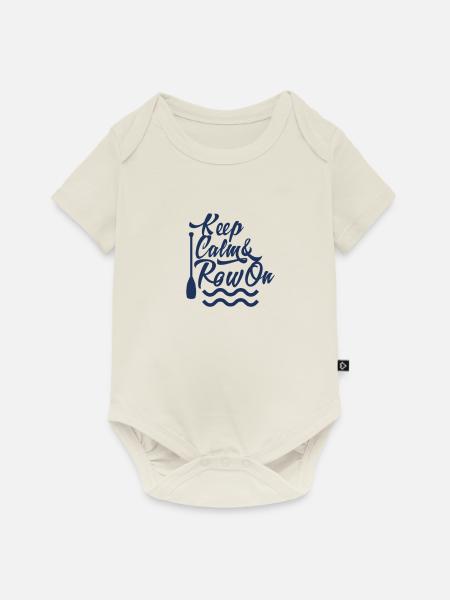 Rowing Rowing Rowing Rowing Rowing Rowing Boat - Baby Premium short-sleeve bodysuit - off white
