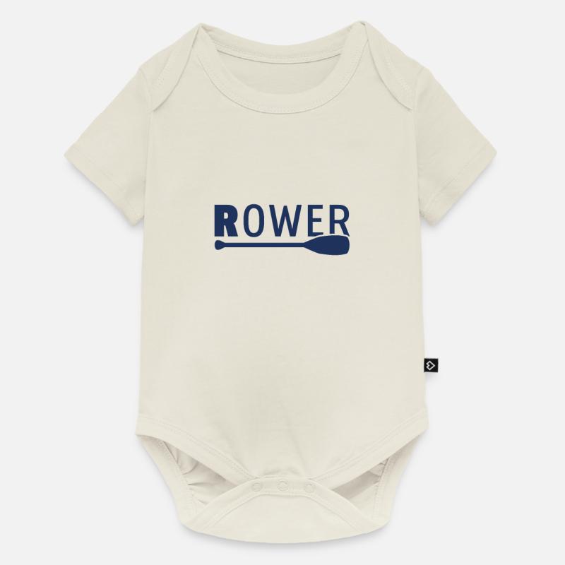 Aviron aviron aviron bateau rowing - Body à manches courtes Premium Bébé - blanc cassé