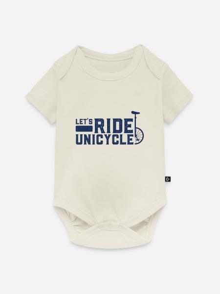 Einrad - Baby Premium Kurzarmbody - Naturweiß