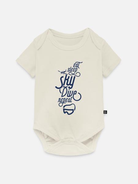 Sky skydiver Fallschirm Fallschirmspringen Skydive - Baby Premium Kurzarmbody - Naturweiß