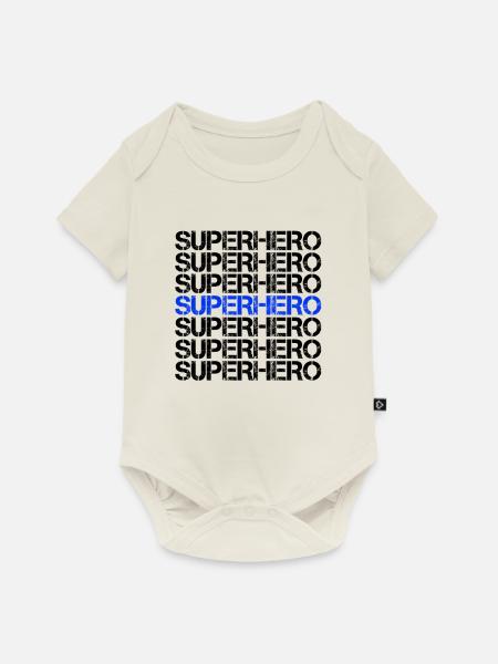 Superhero Superheld - Baby Premium Kurzarmbody - Naturweiß