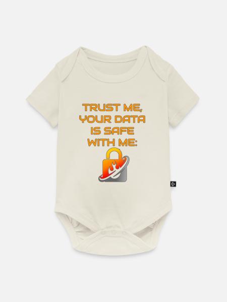 Datenschutz - Baby Premium Kurzarmbody - Naturweiß