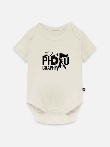 Fotograf - Baby Premium Kurzarmbody - Naturweiß