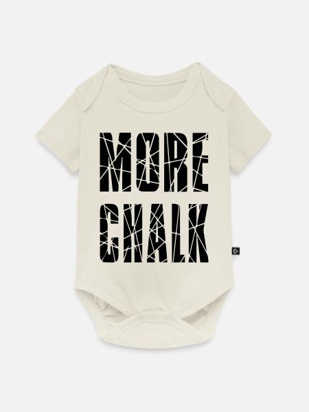 MORE CHALK - Baby Premium Kurzarmbody - Naturweiß