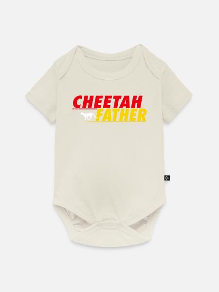 Cheetah Father - Baby Premium Kurzarmbody - Naturweiß