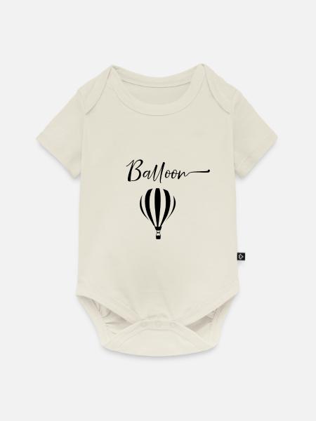Heißluftballon Heißluftballon Heißluftballon - Baby Premium Kurzarmbody - Naturweiß